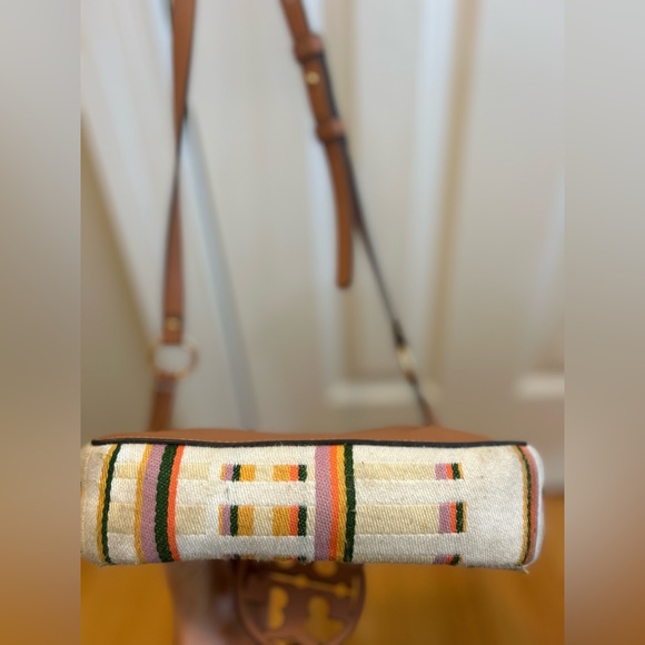 Tory Burch miller stripe crossbody bag 
Striped plaid double weave - Picture 4 of 8